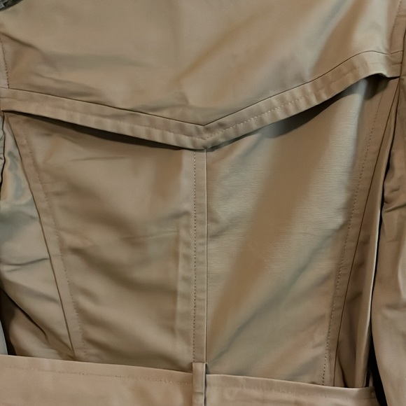 Express Design Studio Tan Double Breasted Belted Trench Coach XS - Picture 13 of 16